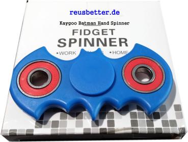 Batman Hand Spinner Blau Fidget Spielzeug Spinner Toy